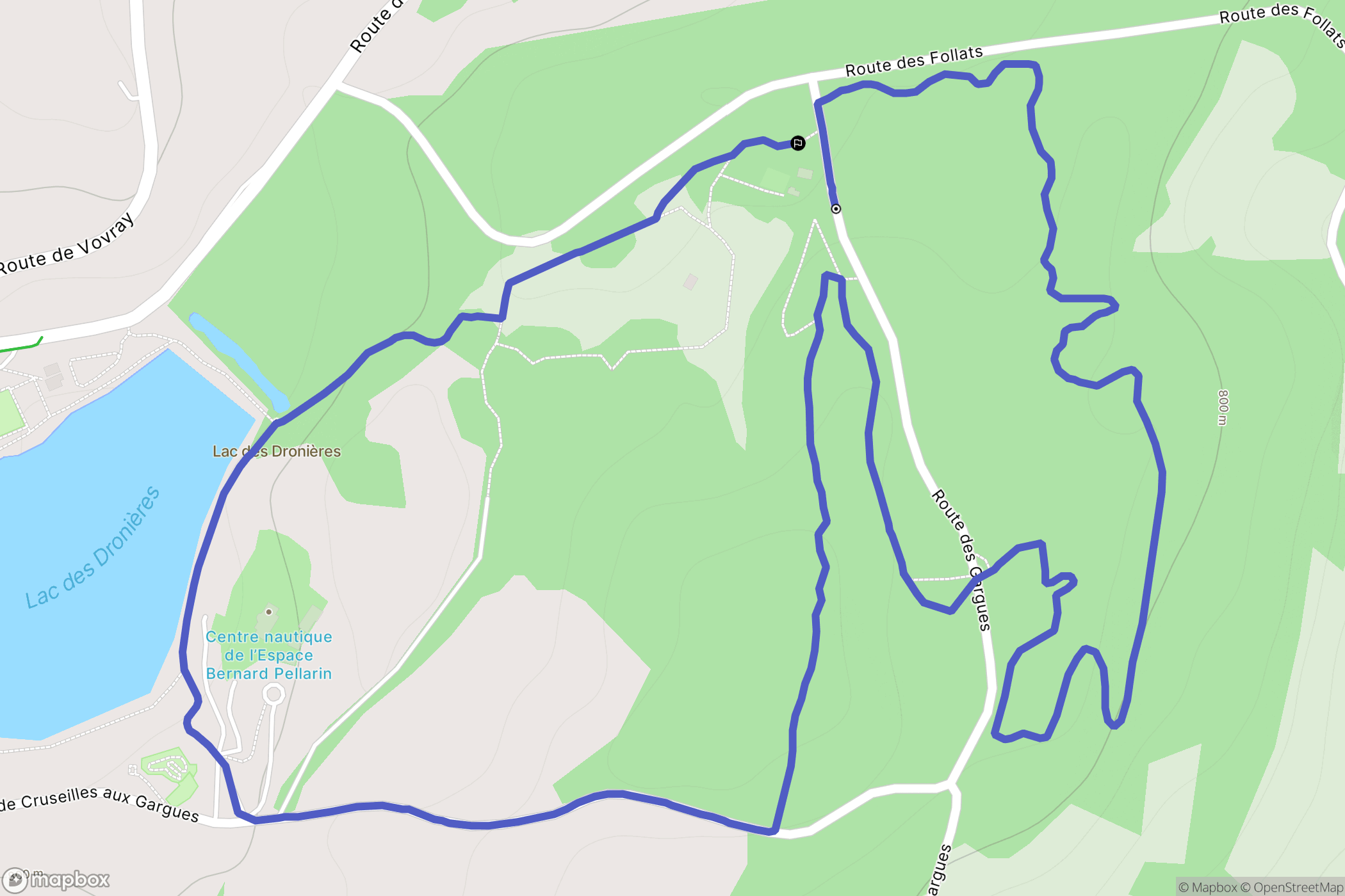 Cruseilles : carte du parcours de randonnée - France