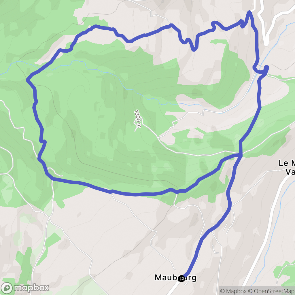 Le Dévoluy : carte du parcours de randonnée - France
