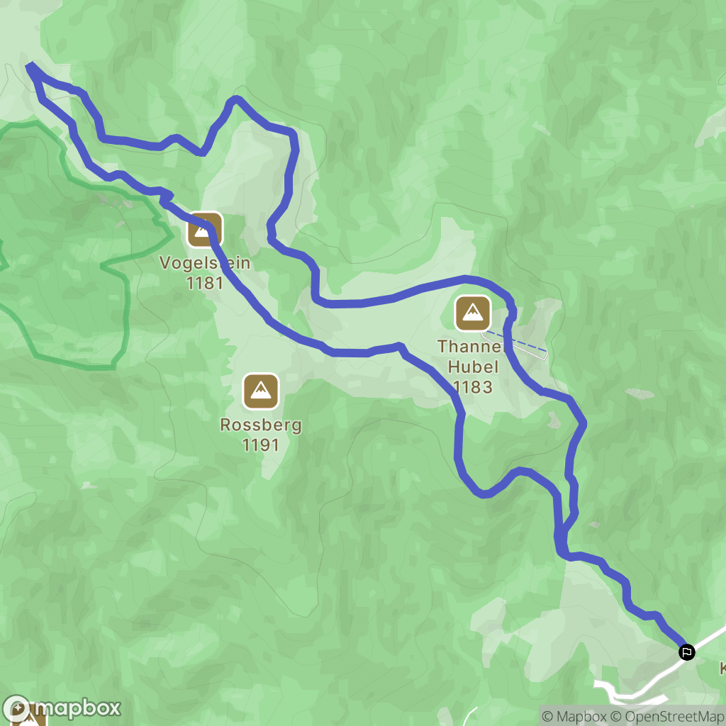 Bourbach le Haut : carte du parcours de randonnée - France