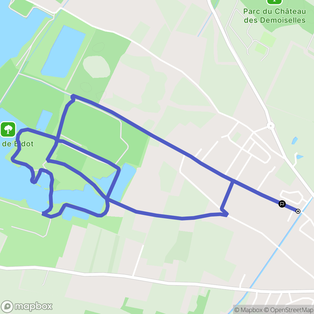Frouzins : carte du parcours de randonnée - France