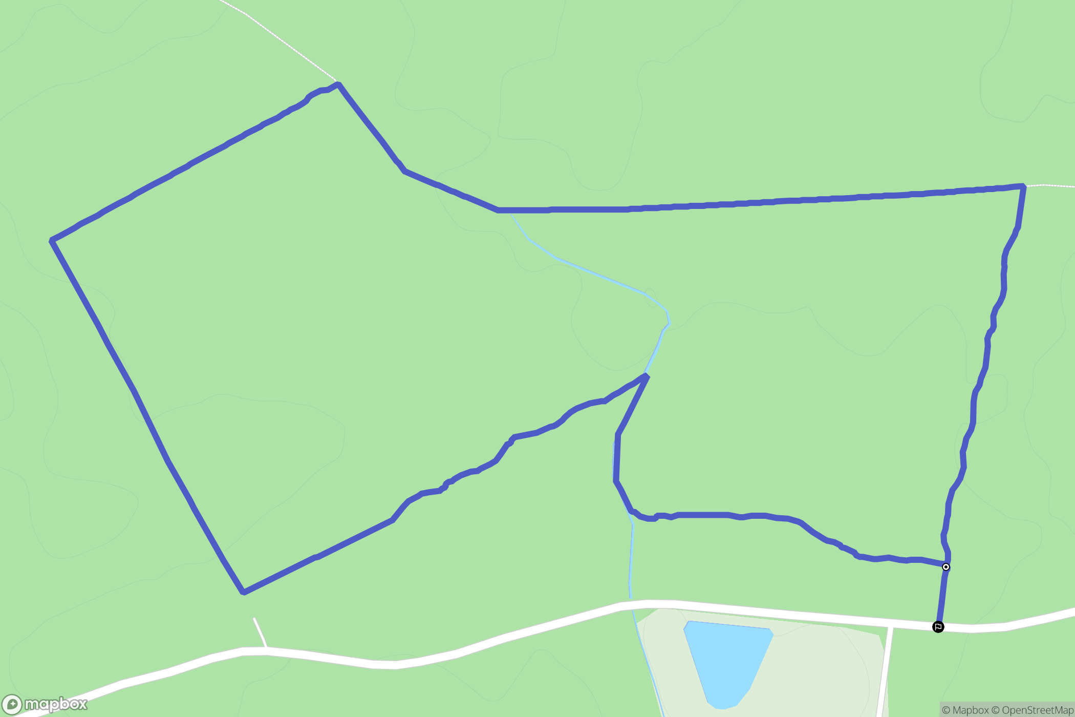 Chassy : carte du parcours de randonnée - France