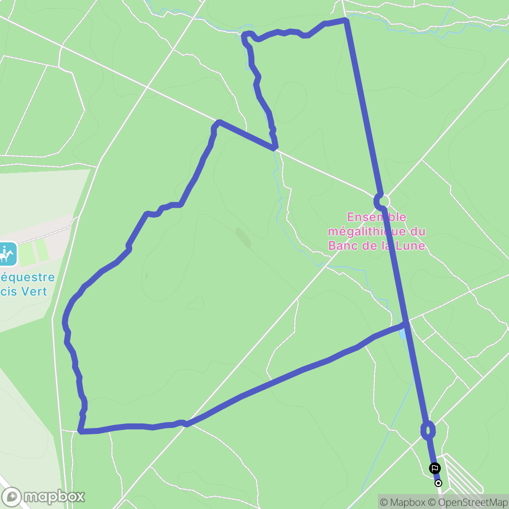 Liffré : carte du parcours de randonnée - France