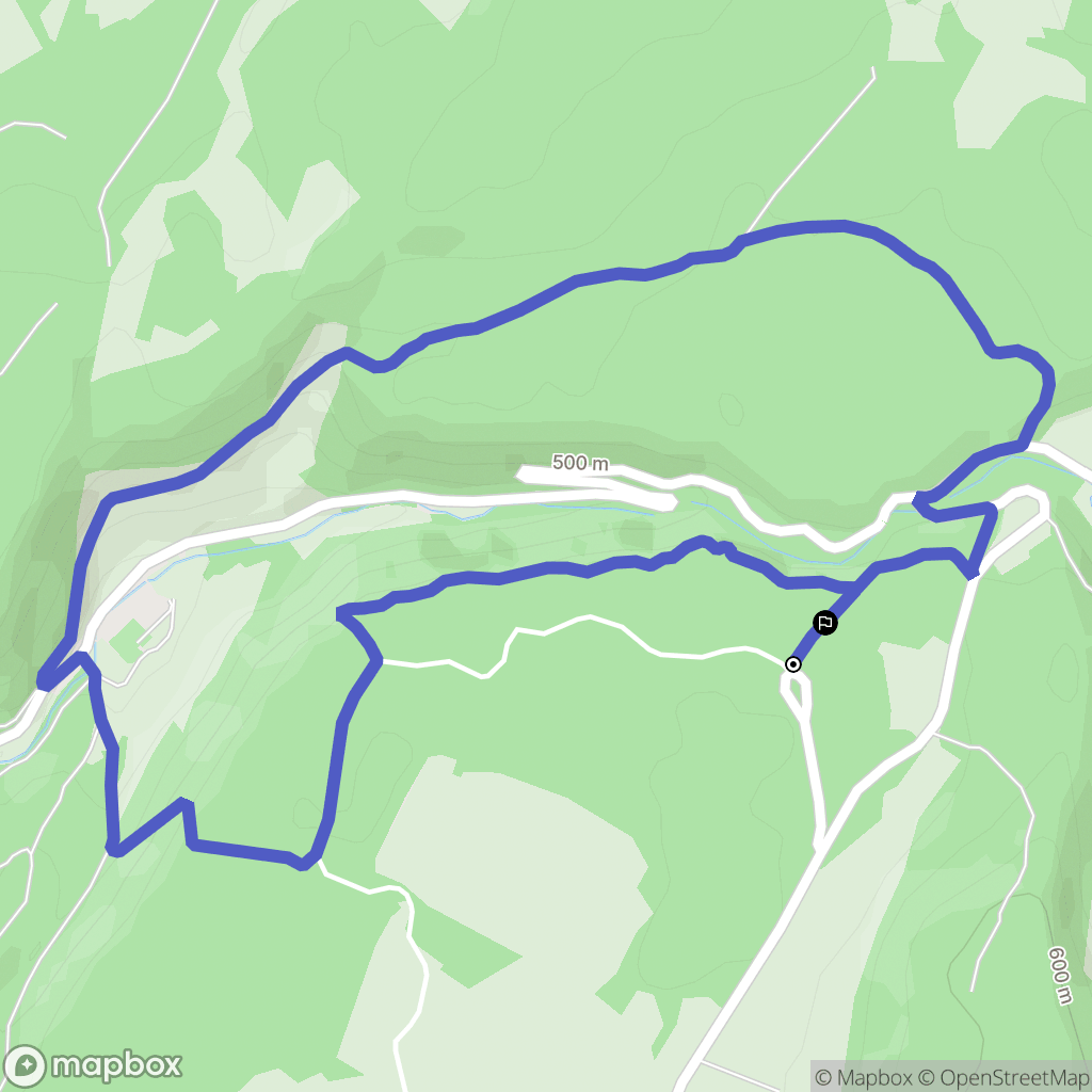 Valdahon : carte du parcours de randonnée - France