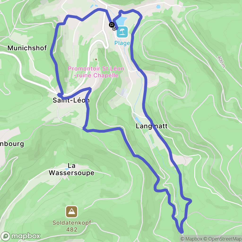 Walscheid : carte du parcours de randonnée - France