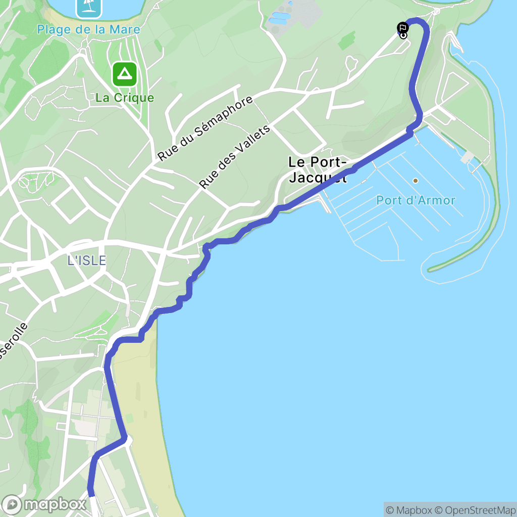 Saint-Cast-le-Guildo : carte du parcours de randonnée - France