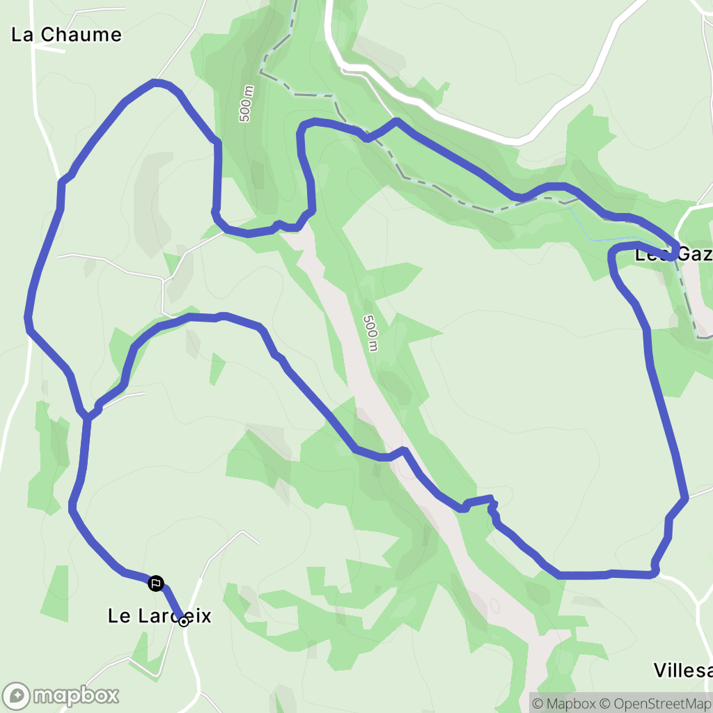 Charron : carte du parcours de randonnée - France