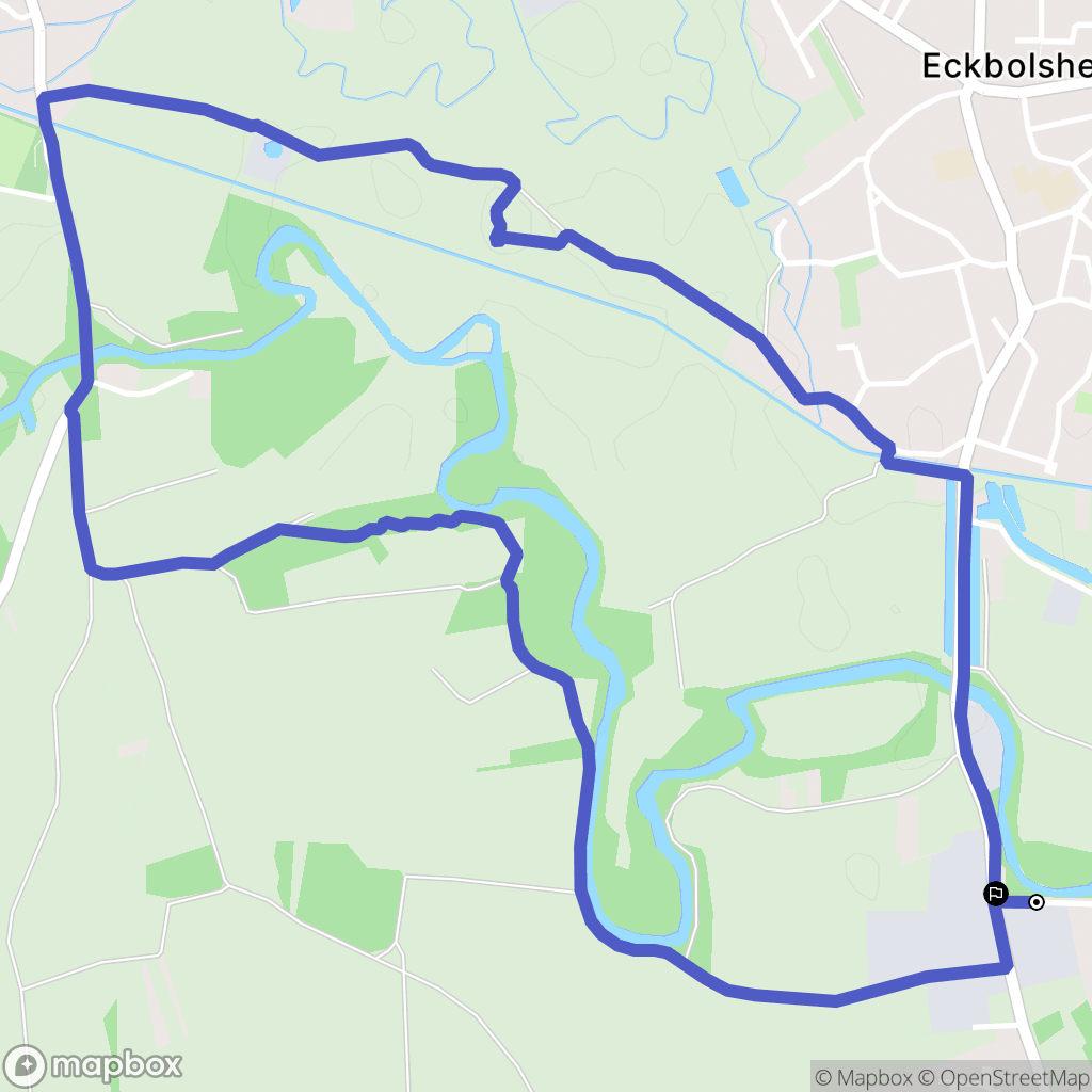 Lingolsheim : carte du parcours de randonnée - France