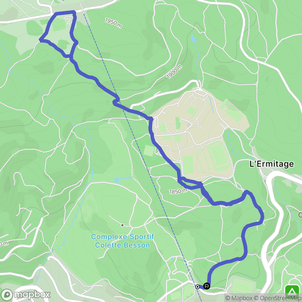 Font-Romeu-Odeillo-Via : carte du parcours de randonnée - France