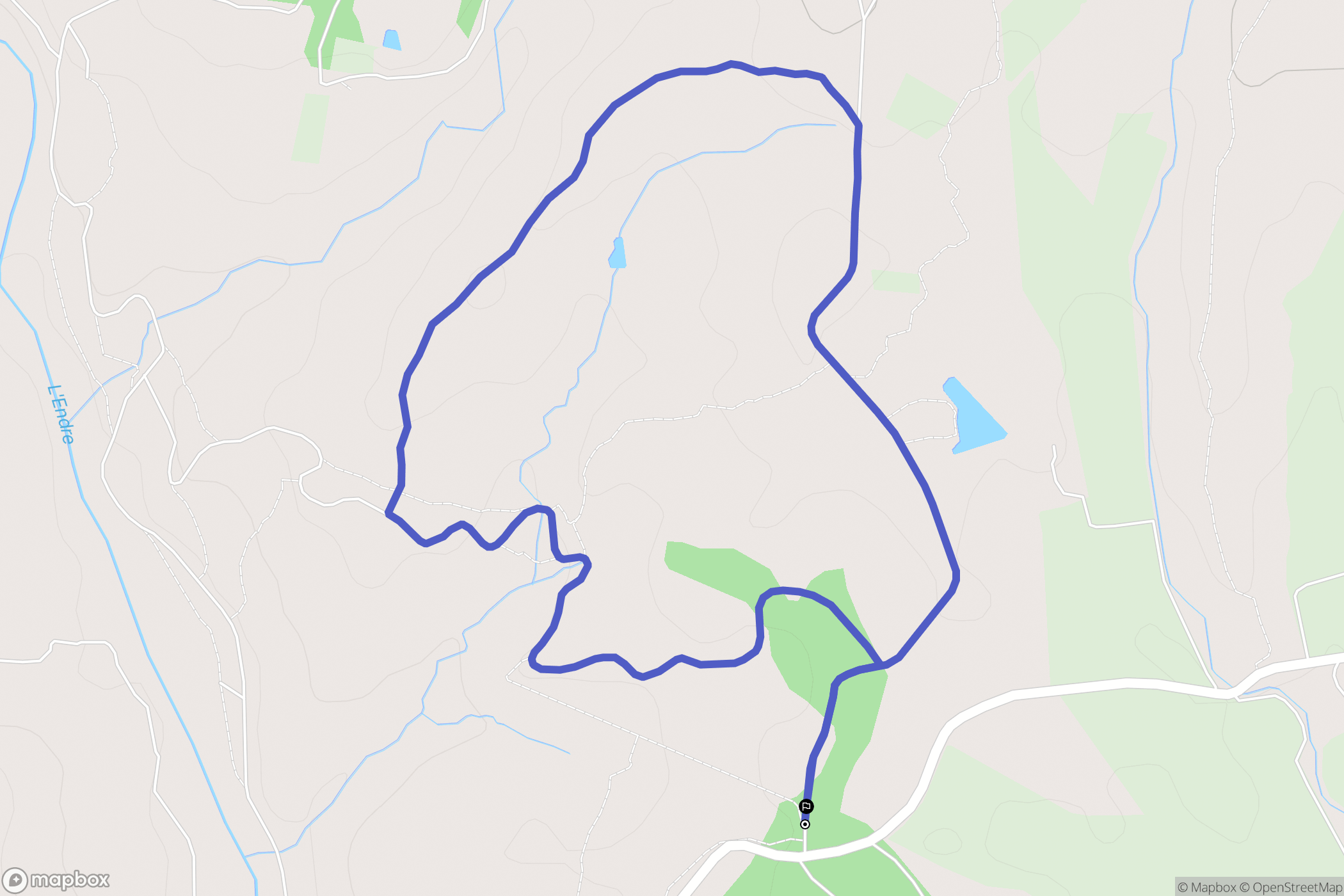 Le Muy : carte du parcours de randonnée - France