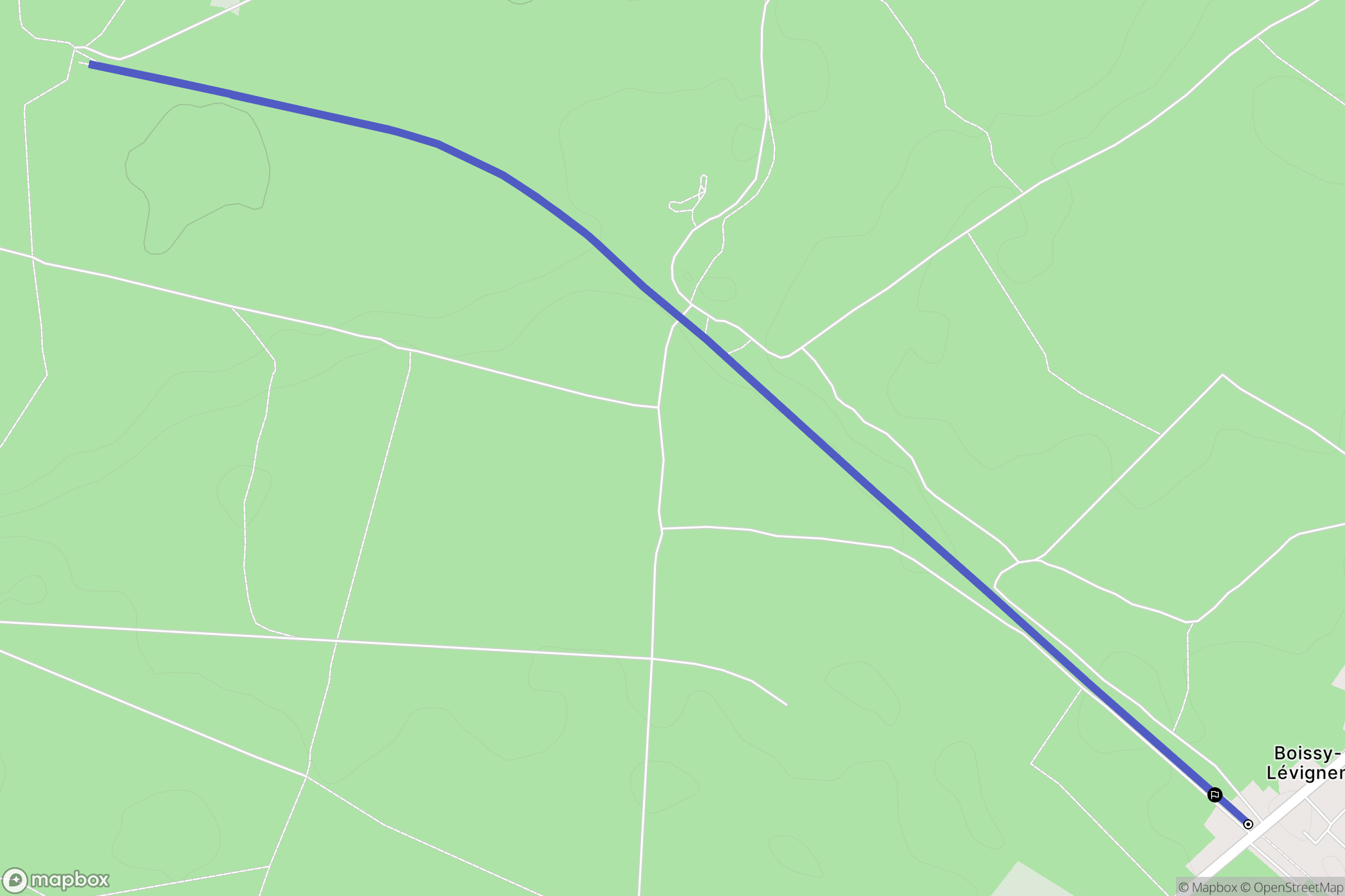 Lévignen : carte du parcours de randonnée - France