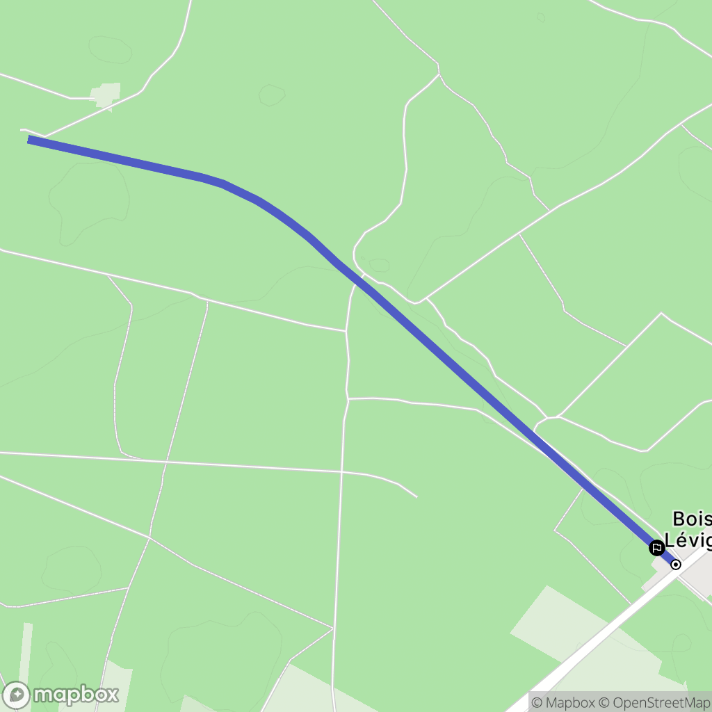 Lévignen : carte du parcours de randonnée - France