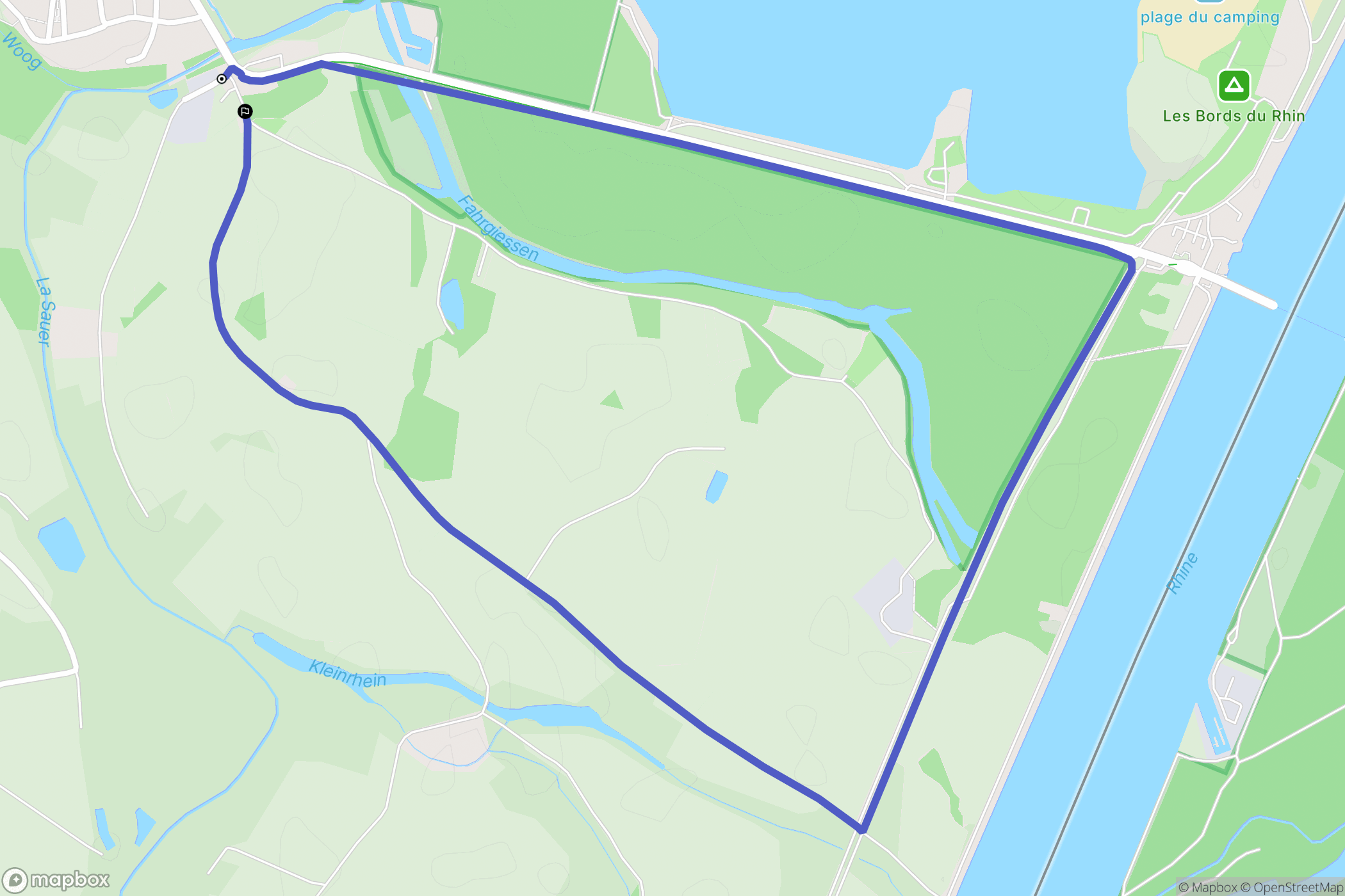 Seltz : carte du parcours de randonnée - France