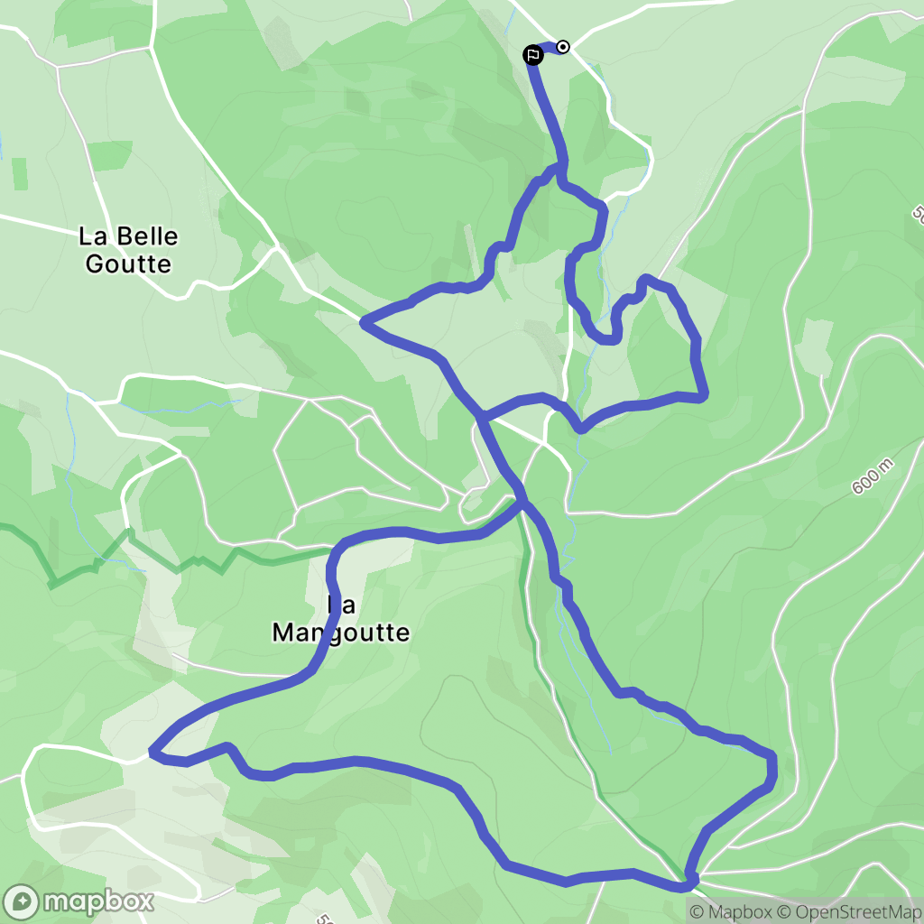 Mandray : carte du parcours de randonnée - France