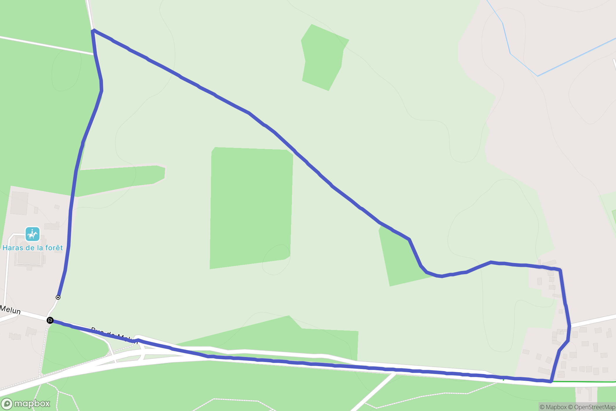Seine-Port : carte du parcours de randonnée - France