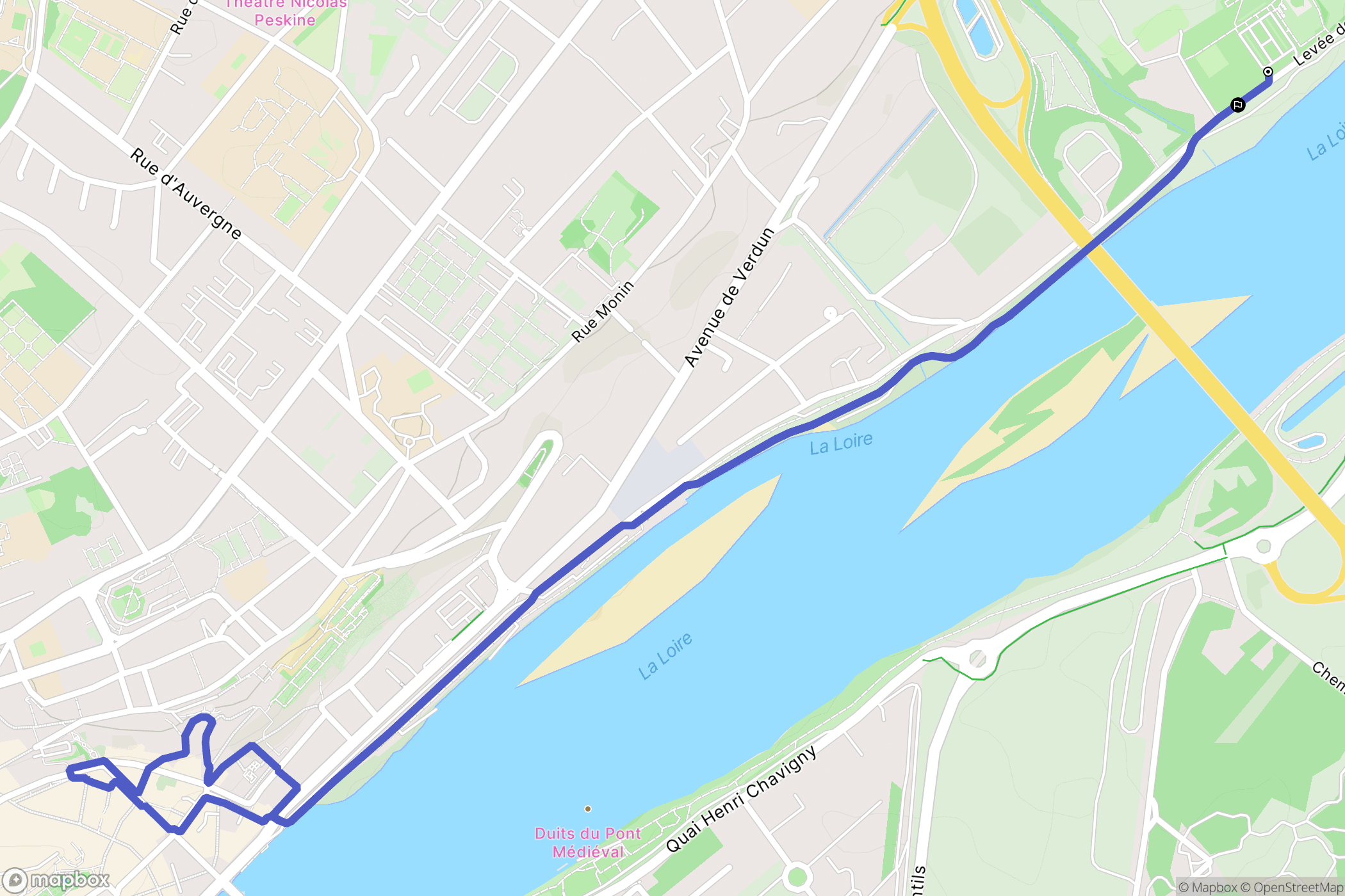 La Chaussée-Saint-Victor : carte du parcours de randonnée - France