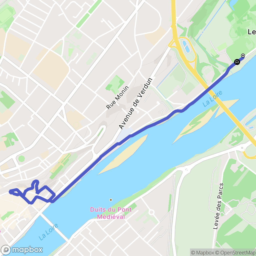 La Chaussée-Saint-Victor : carte du parcours de randonnée - France