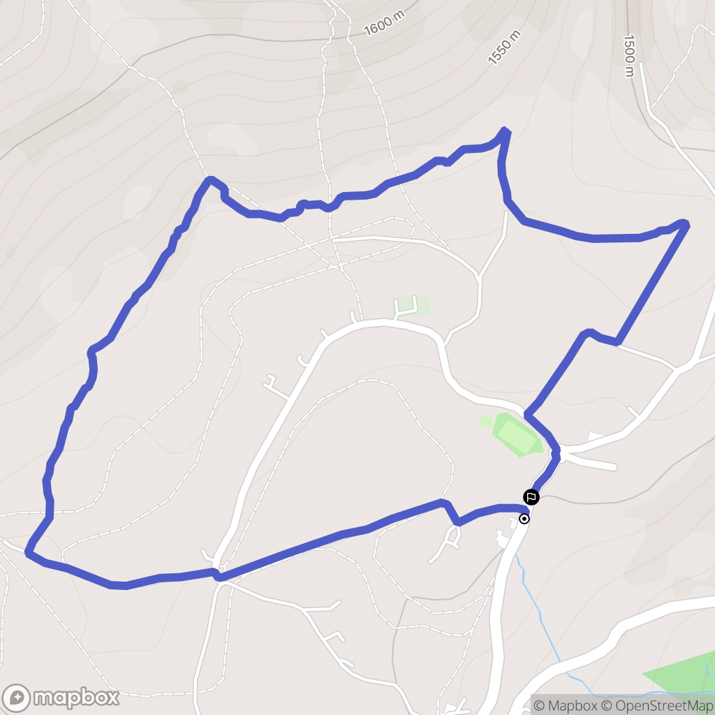 Brizon : carte du parcours de randonnée - France