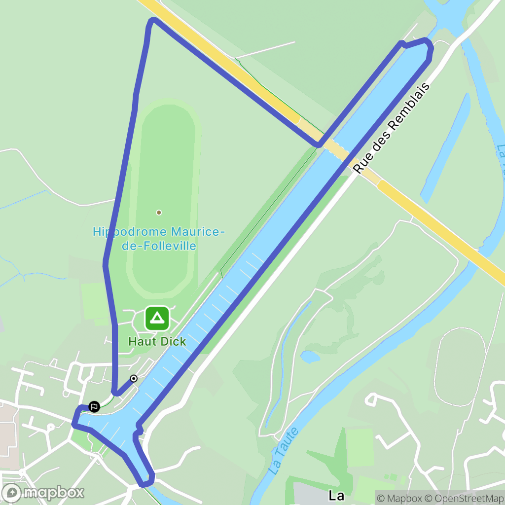 Carentan les Marais : carte du parcours de randonnée - France