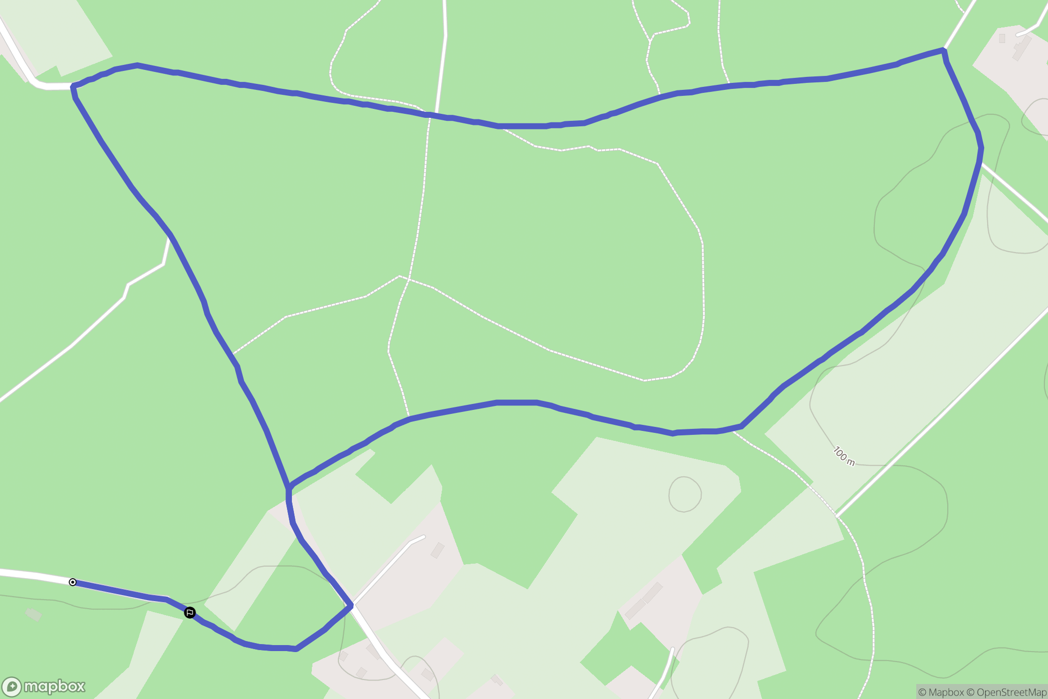 Trebeurden : carte du parcours de randonnée - France