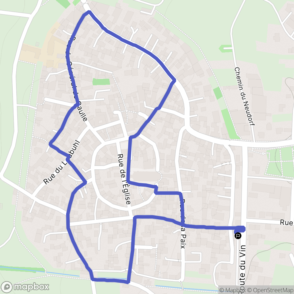 Dambach-la-ville : carte du parcours de randonnée - France