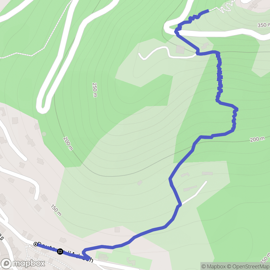 Saint-Martin-du-Var : carte du parcours de randonnée - France