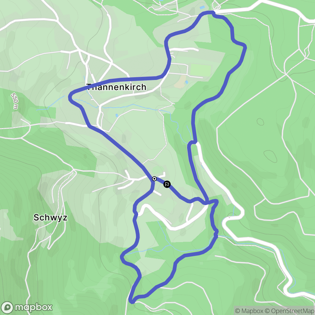 Thannenkirch : carte du parcours de randonnée - France