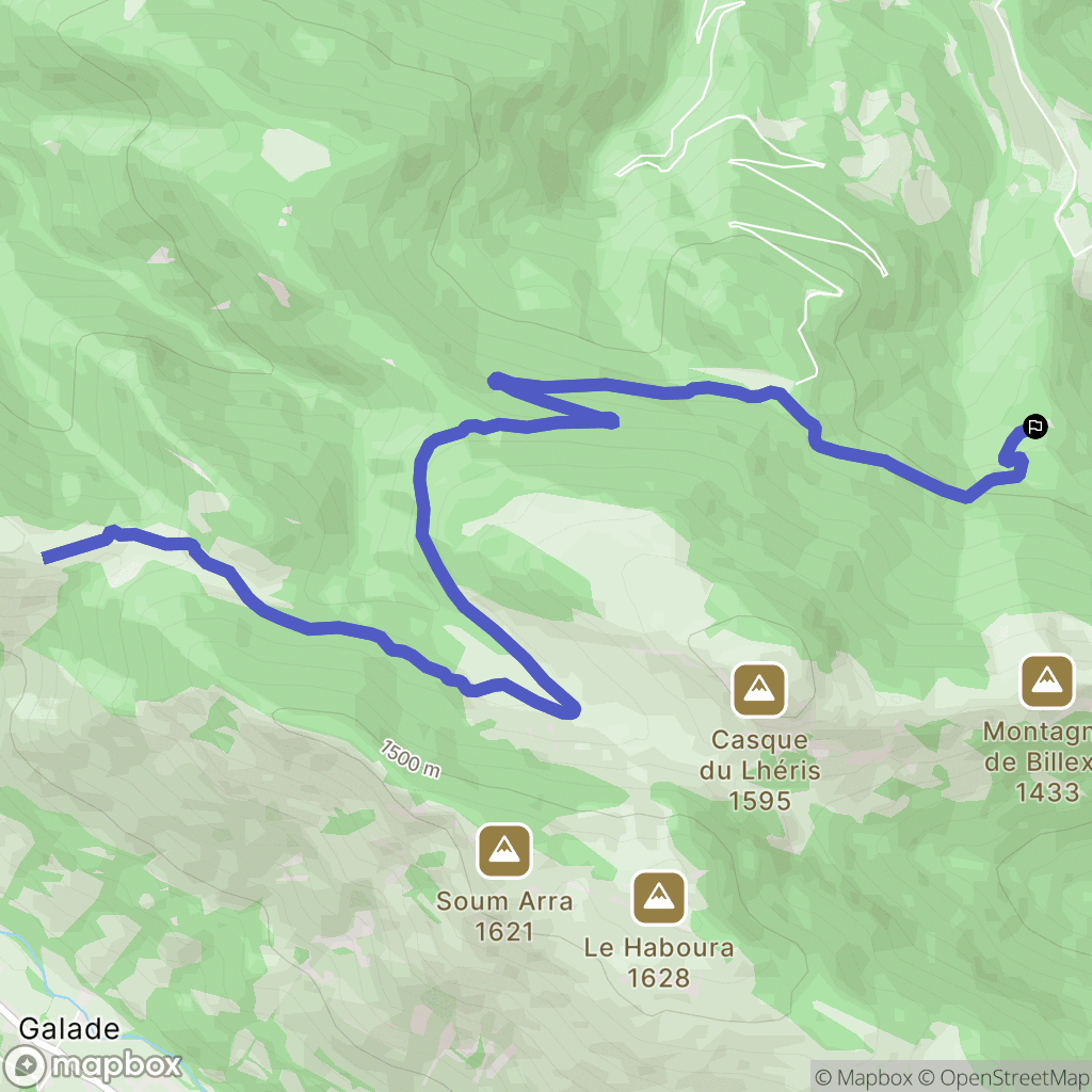 Asque : carte du parcours de randonnée - France
