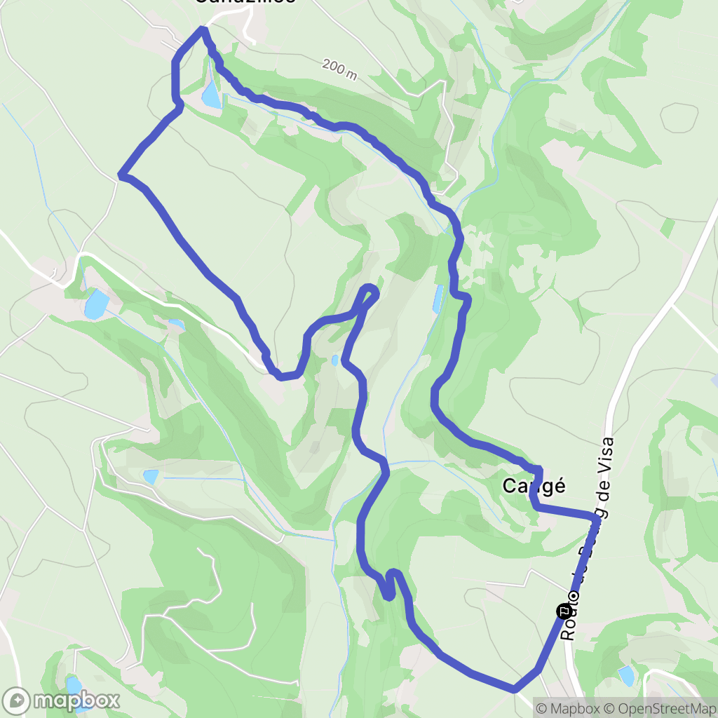 Brassac : carte du parcours de randonnée - France