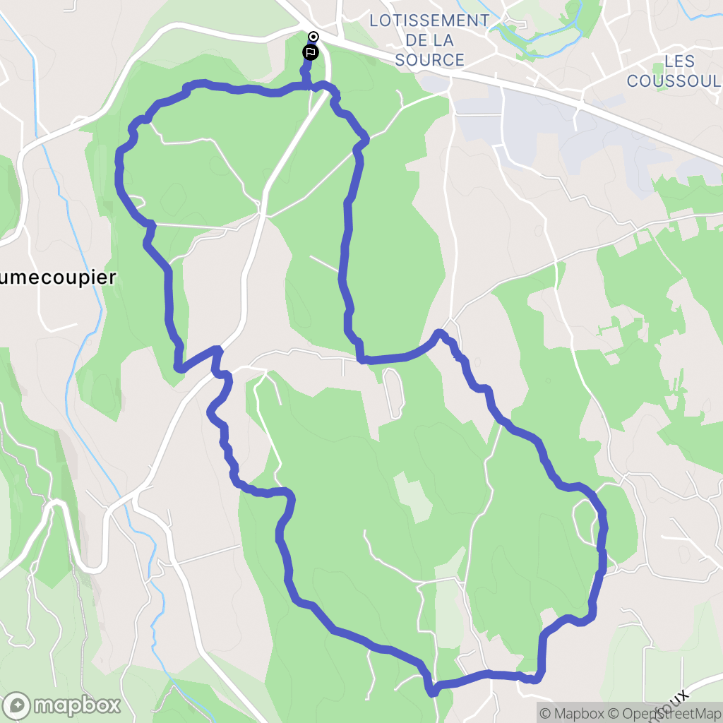 Grans : carte du parcours de randonnée - France