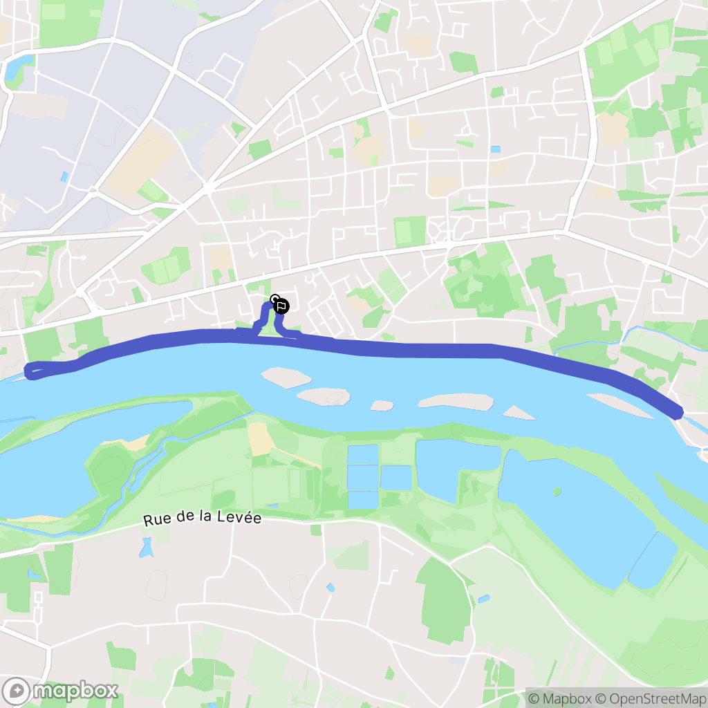 Saint Jean de Braye : carte du parcours de randonnée - France