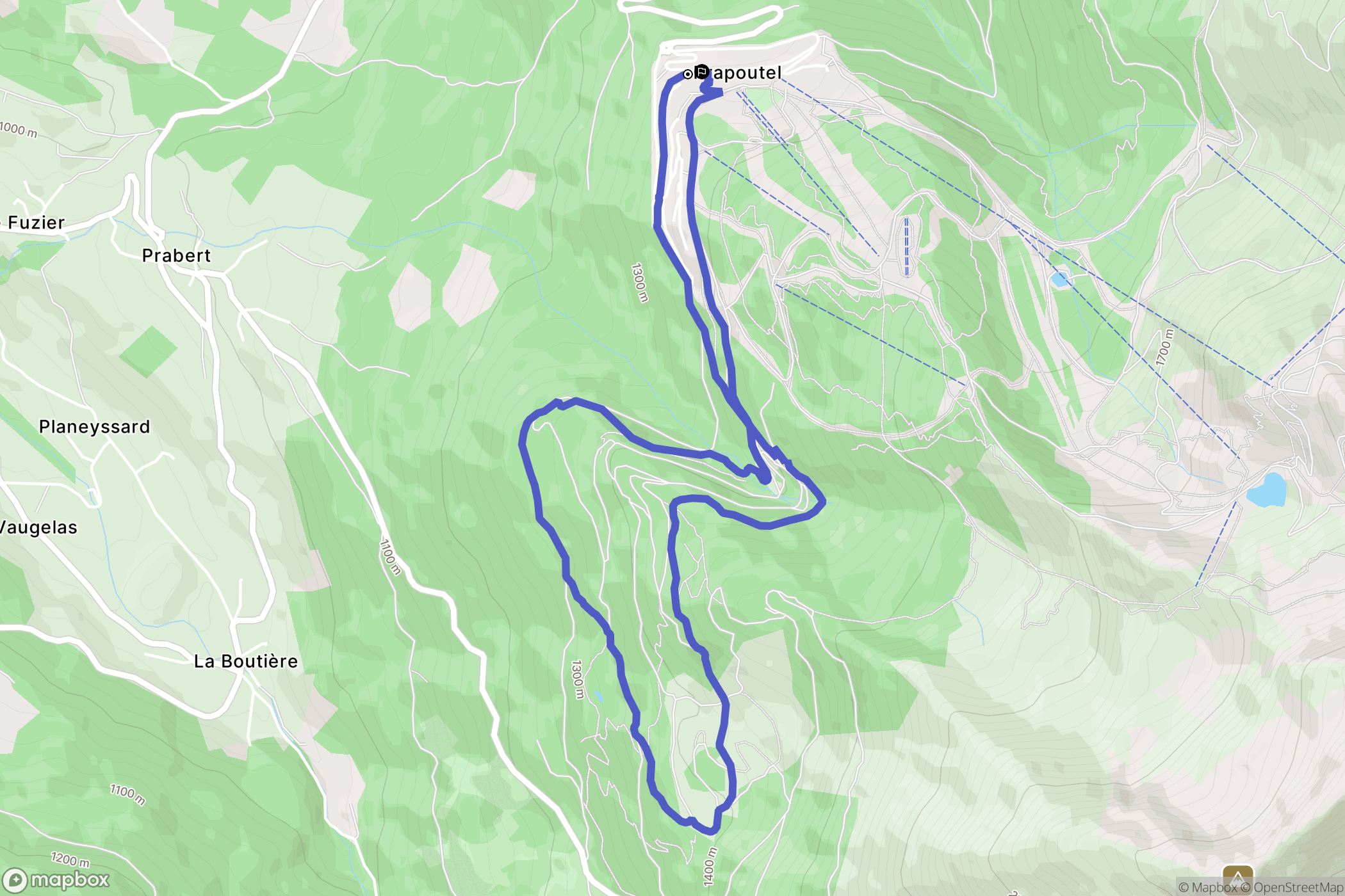 Les Adrets: routekaart voor buitenactiviteiten - France