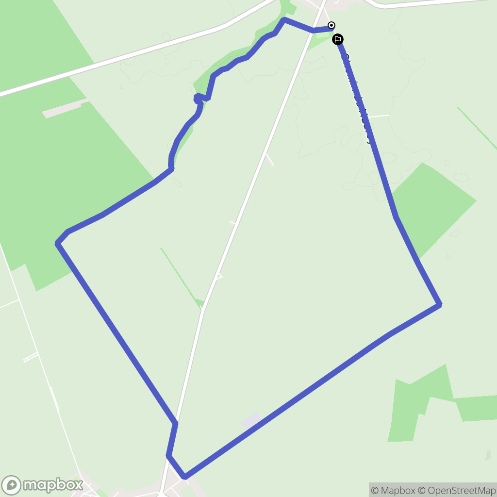 Époye : carte du parcours de randonnée - France