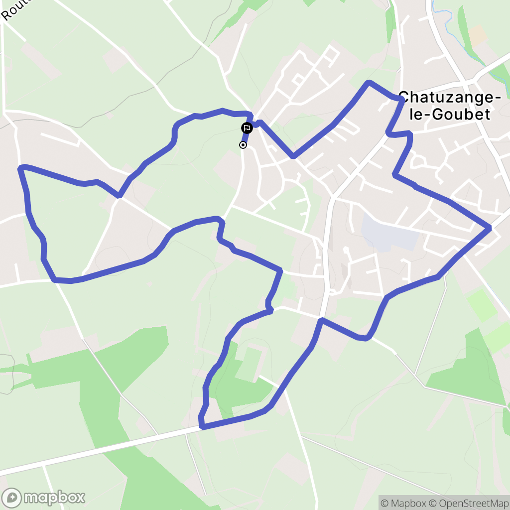 Chatuzange-le-Goubet : carte du parcours de randonnée - France