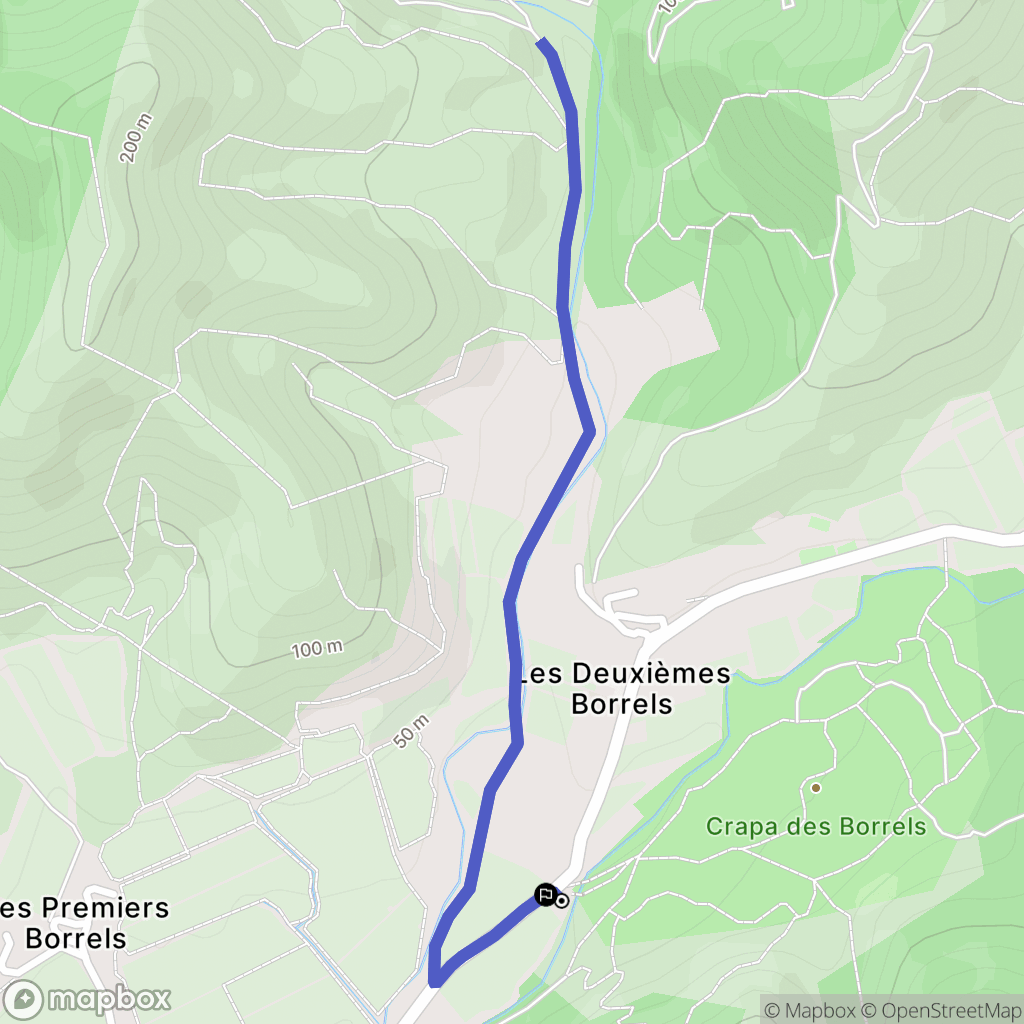 Hyères : carte du parcours de randonnée - France