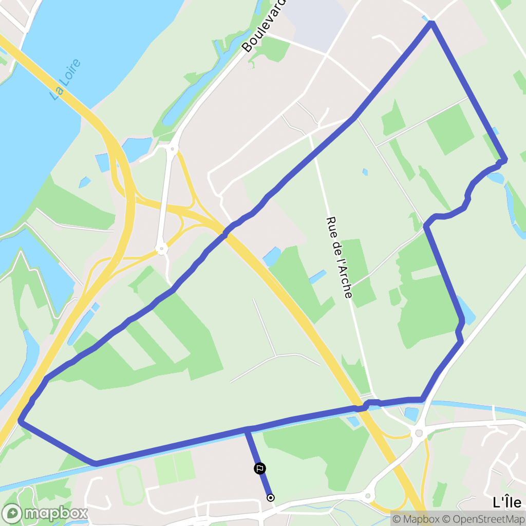 Basse-Goulaine : carte du parcours de randonnée - France