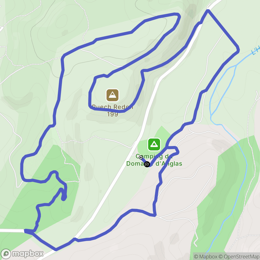 Brissac : carte du parcours de randonnée - France