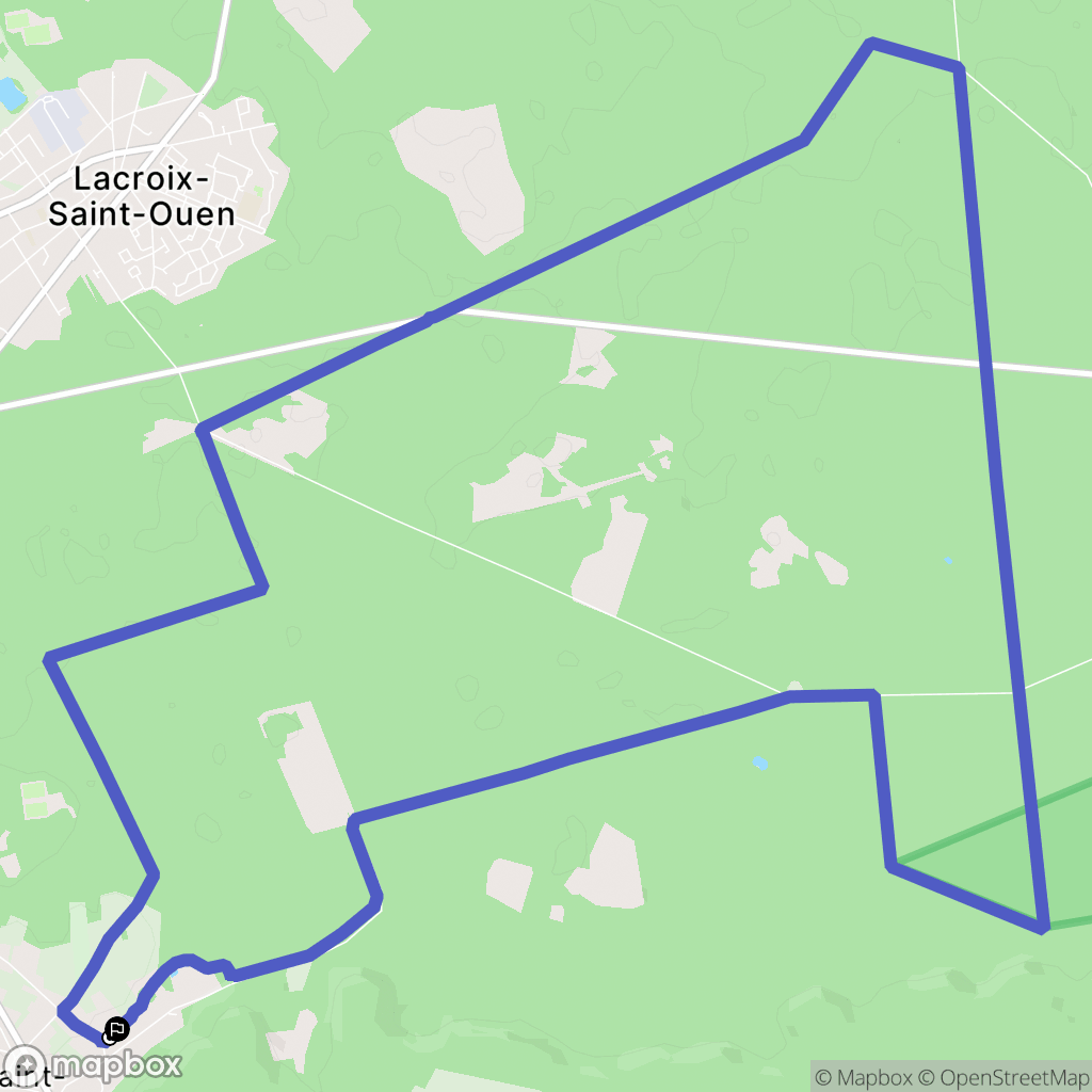 Saint-Sauveur : carte du parcours de randonnée - France
