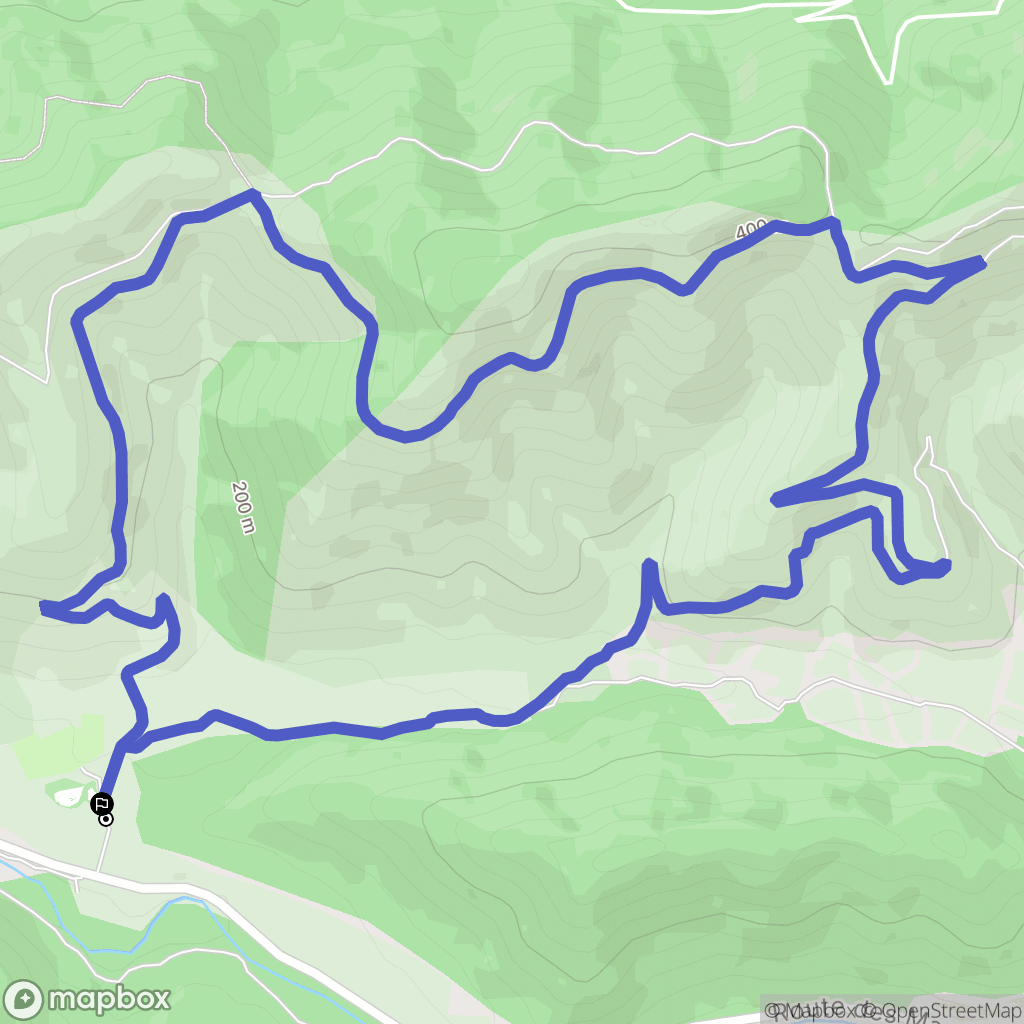Pierrefeu-du-Var : carte du parcours de randonnée - France