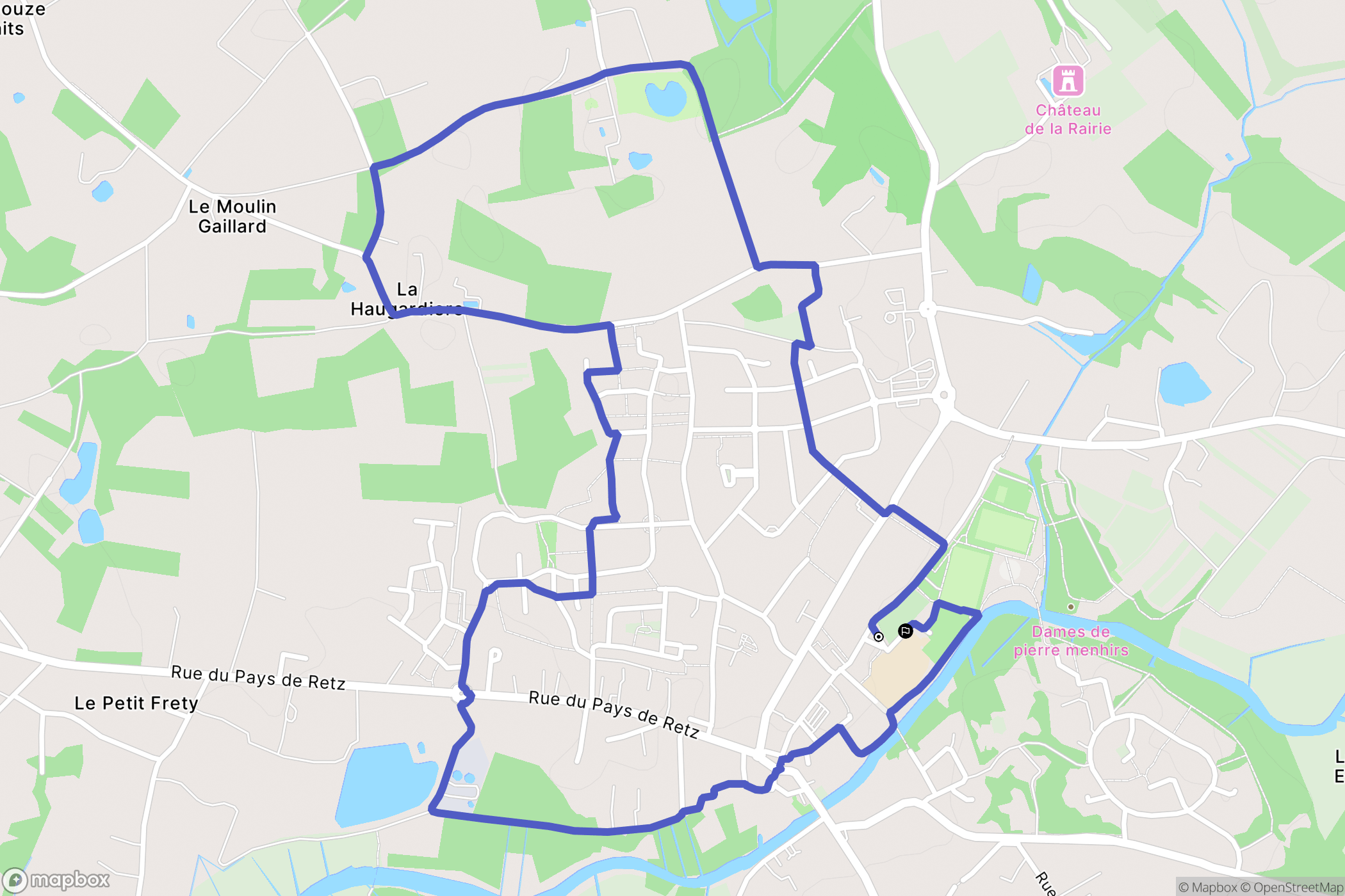 Pont-Saint-Martin : carte du parcours de randonnée - France