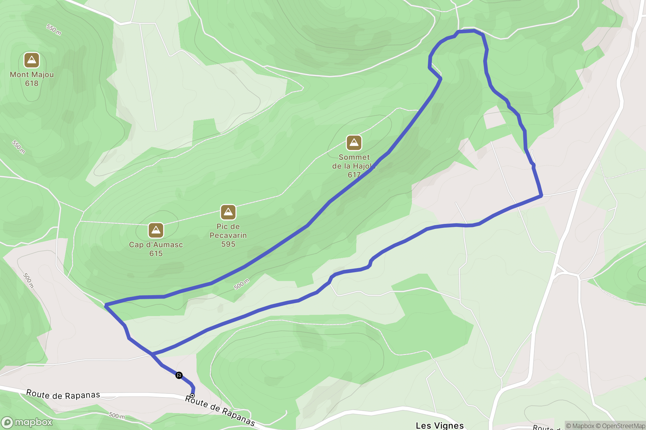 Sauveterre-de-Comminges : carte du parcours de randonnée - France