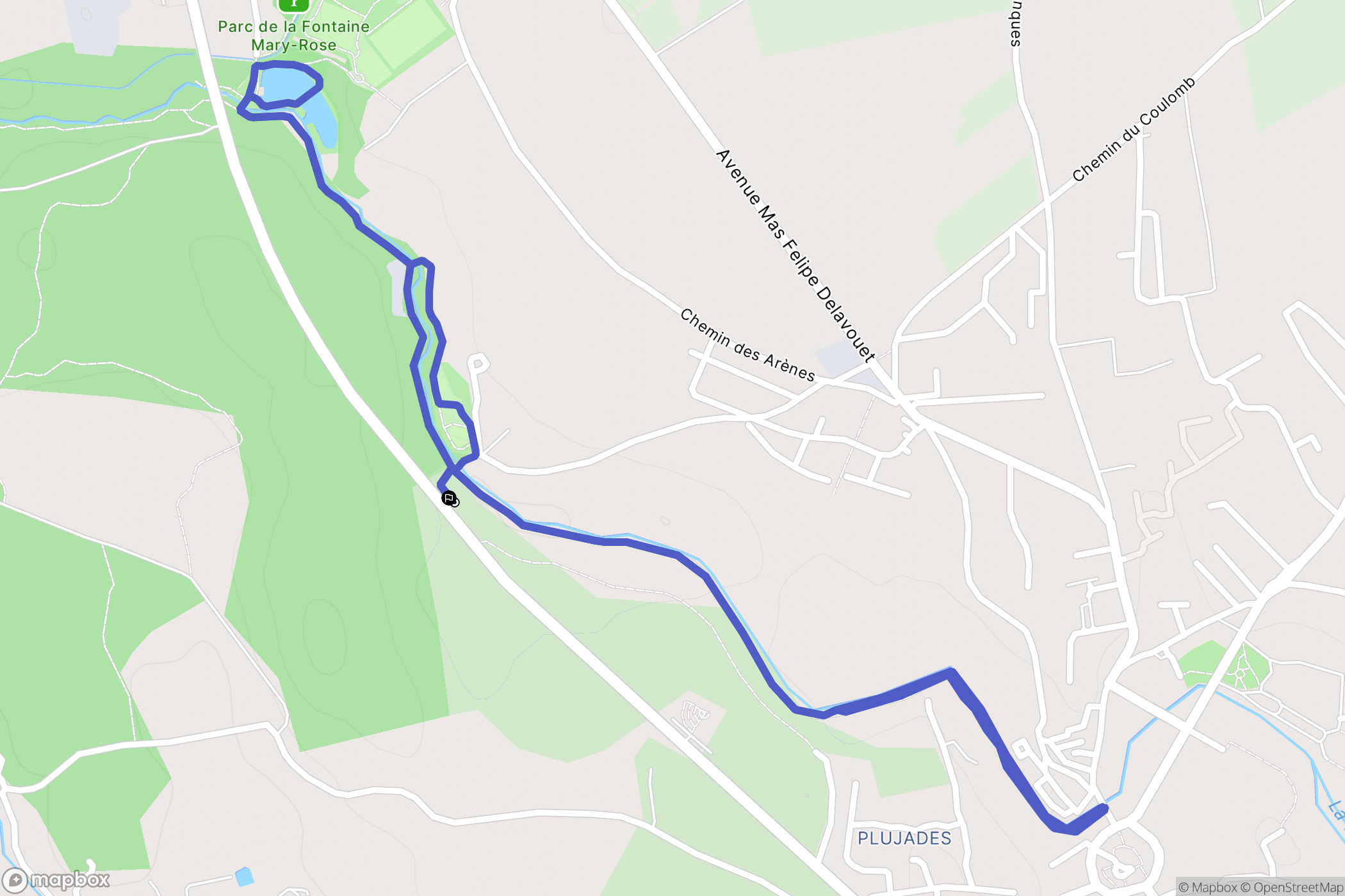 Grans : carte du parcours de randonnée - France