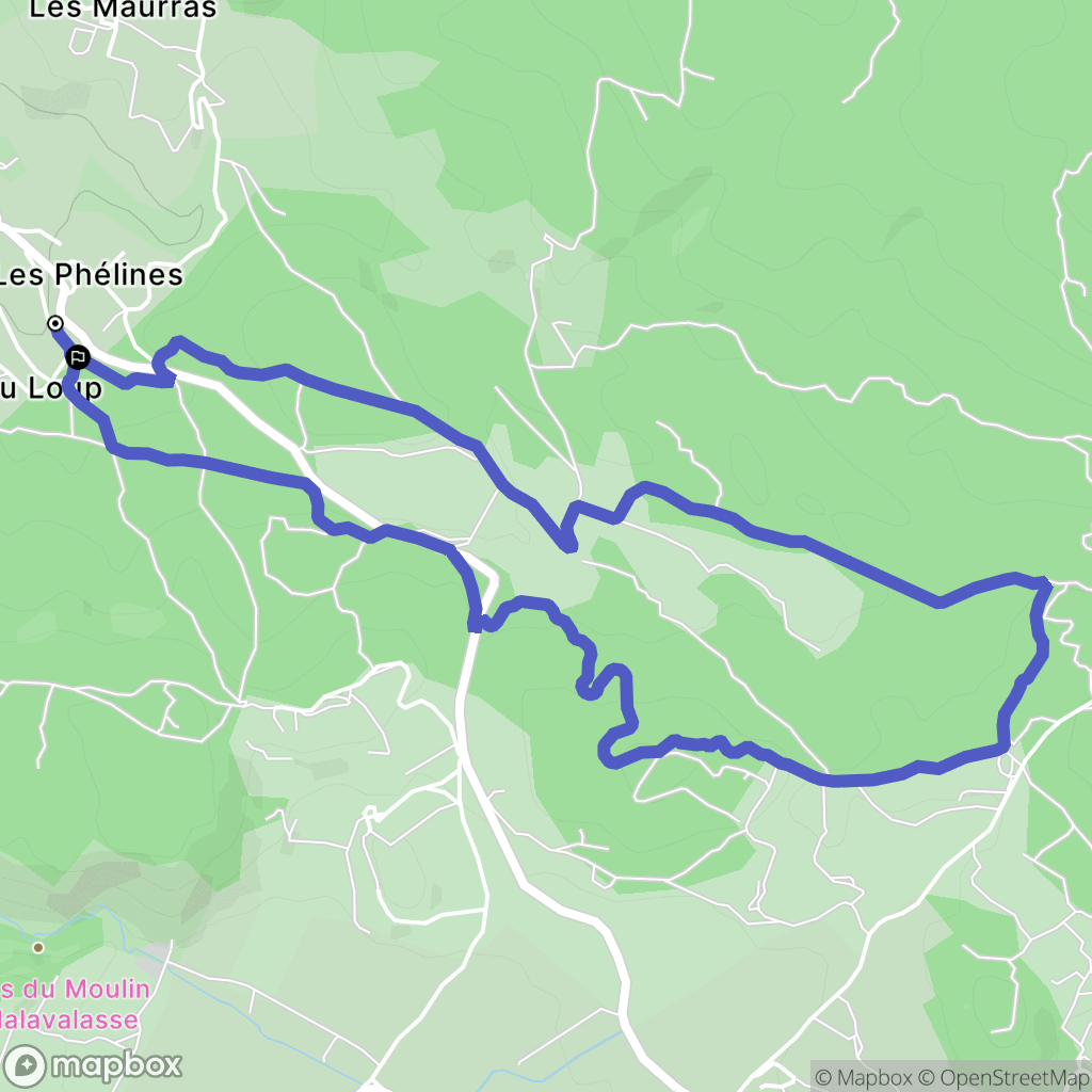 Saint-Julien : carte du parcours de randonnée - France
