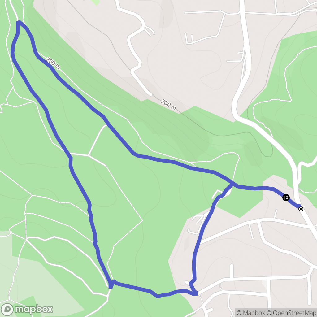Cabriès : carte du parcours de randonnée - France