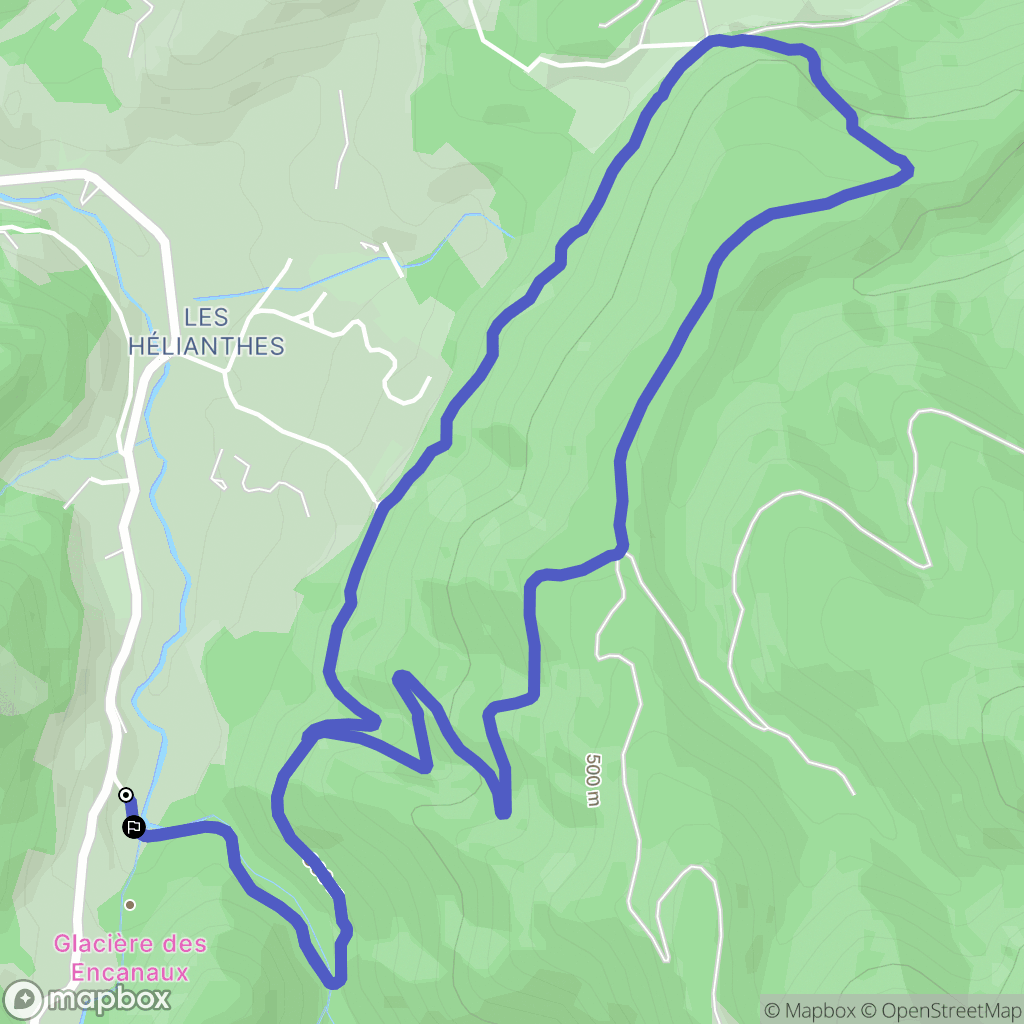 Auriol : carte du parcours de randonnée - France