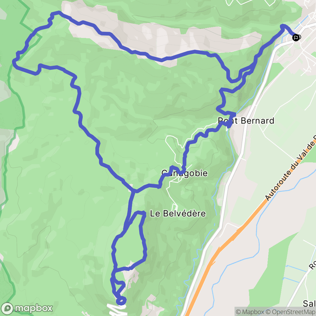 Peyruis : carte du parcours de randonnée - France