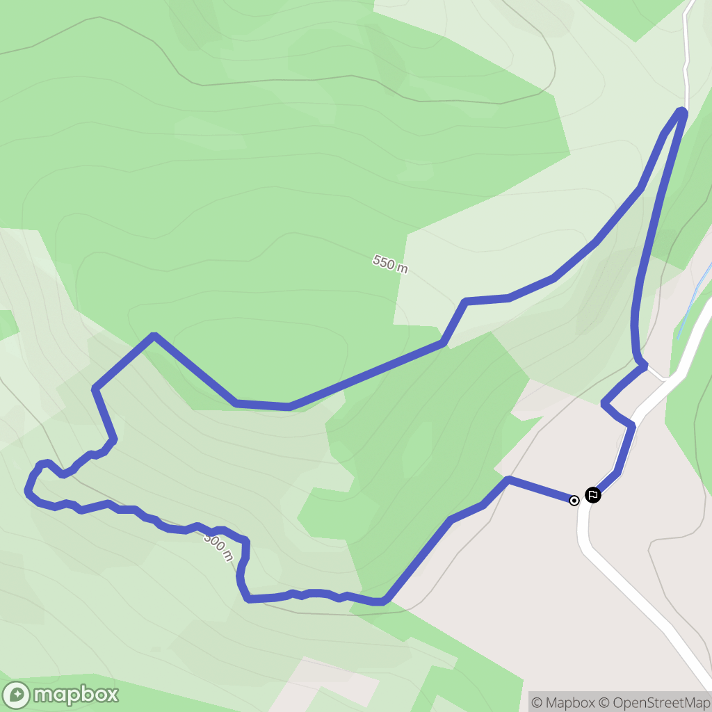 Pradettes : carte du parcours de randonnée - France
