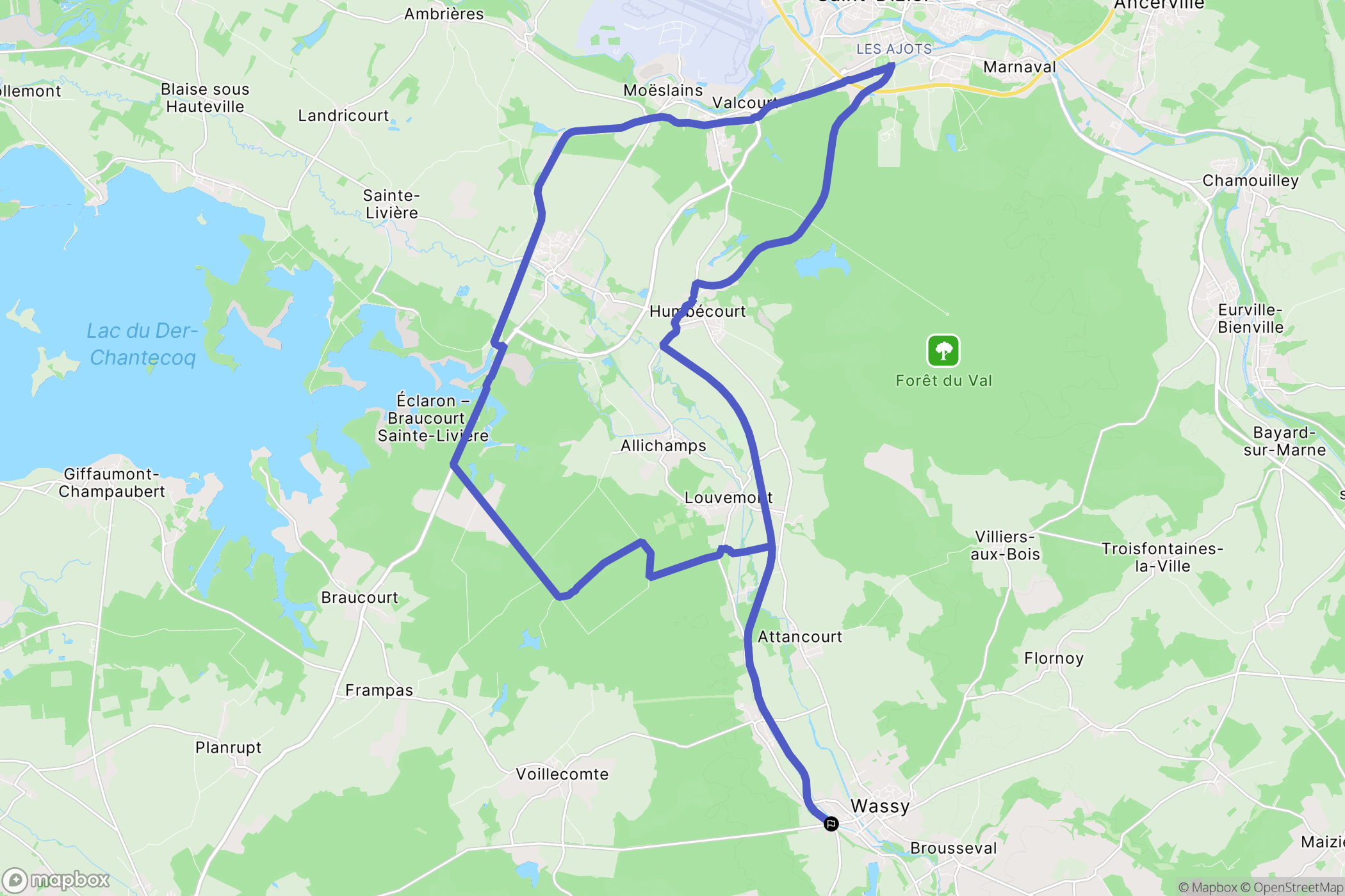 Wassy: routekaart voor buitenactiviteiten - France