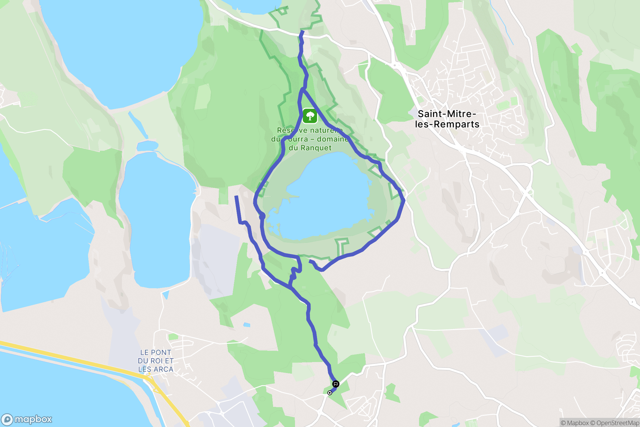 Port-de-Bouc : carte du parcours de randonnée - France