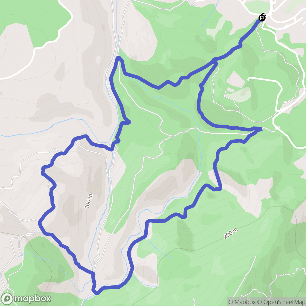 Roquebrune sur Argens : carte du parcours de randonnée - France