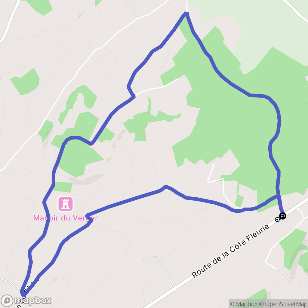 Livarot-Pays-d'Auge : carte du parcours de randonnée - France